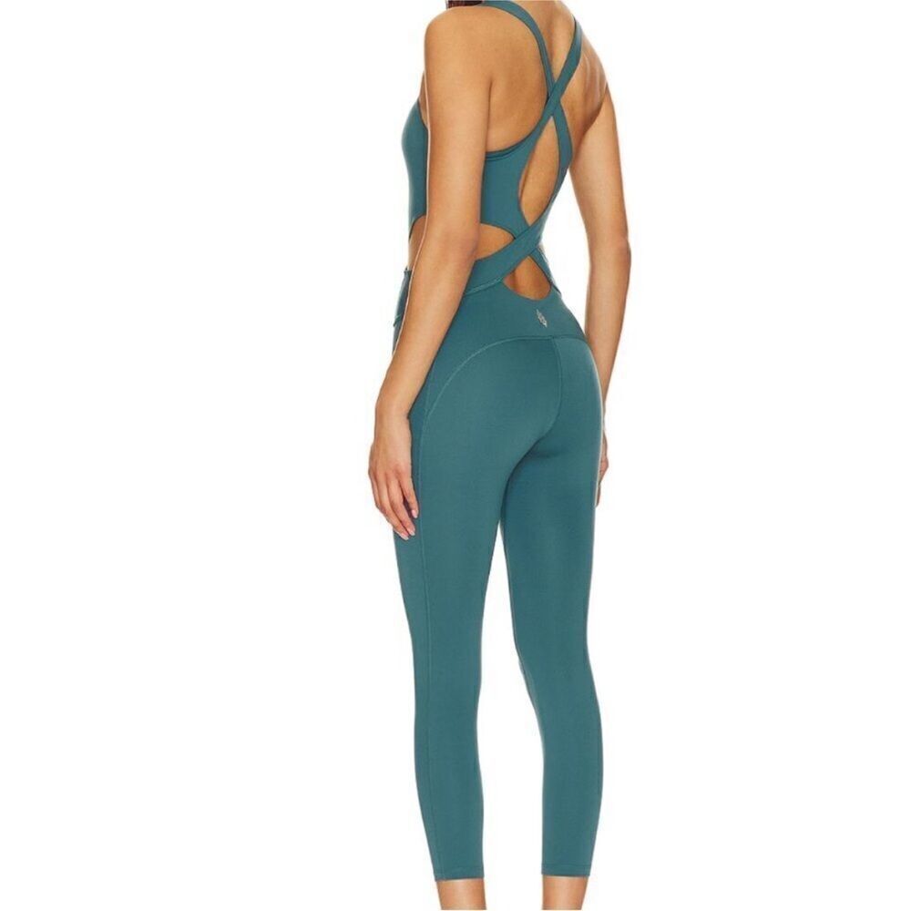 Free people NWT Back it Up Onesie in Green Size Small